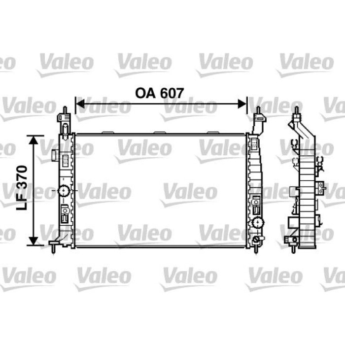 Valeo Motorkühler 734385 Valeo Motorkühler 734385