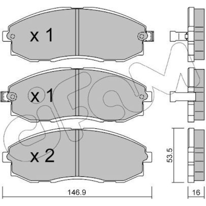 CIFAM Bremsbelagsatz, Scheibenbremse 822-297-0 CIFAM Bremsbelagsatz, Scheibenbremse 822-297-0