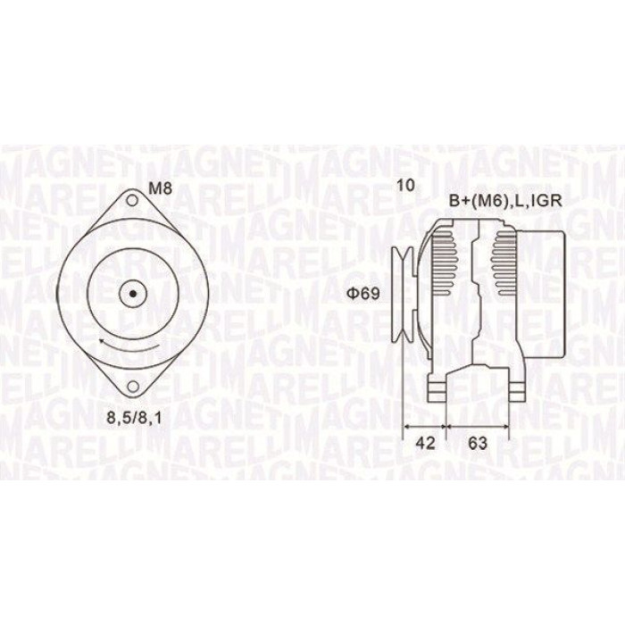 Magneti Marelli Lichtmaschine 063731600010
