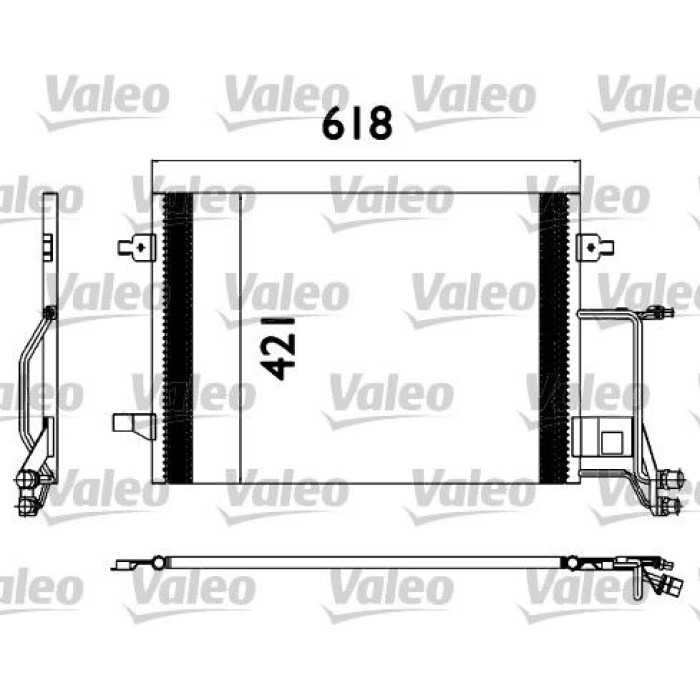 Valeo Klimakondensator 817666 Valeo Klimakondensator 817666
