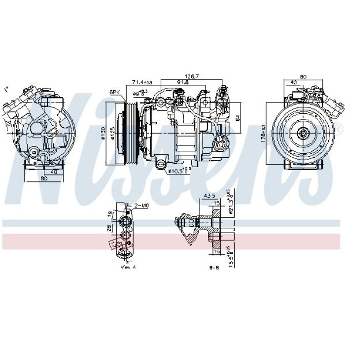Nissens Klimakompressor PKW 890763 Nissens Klimakompressor PKW 890763