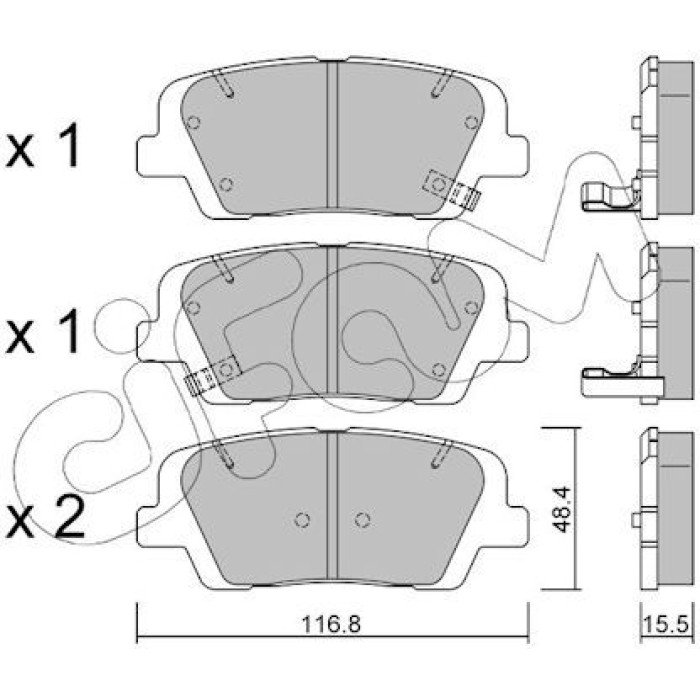 CIFAM Bremsbelagsatz, Scheibenbremse 822-901-0 CIFAM Bremsbelagsatz, Scheibenbremse 822-901-0