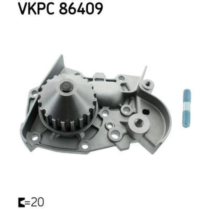 SKF Wasserpumpe / Kühlmittelpumpe VKPC 86409 SKF Wasserpumpe / Kühlmittelpumpe VKPC 86409