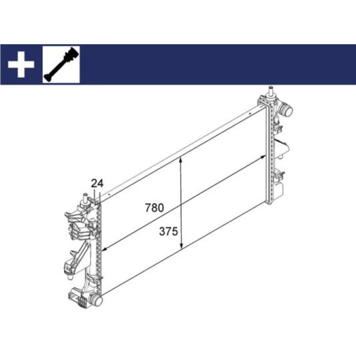 Kühler, Motorkühlung CR 881 000S