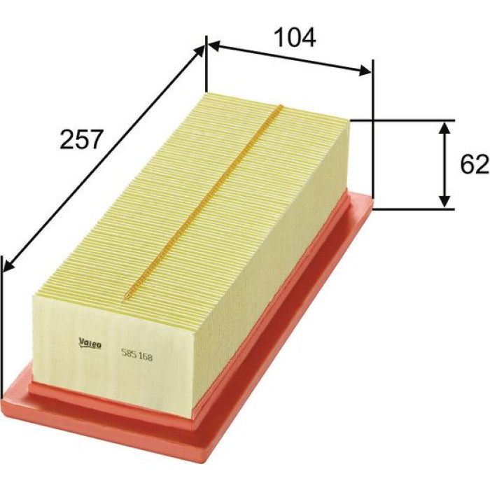 Valeo Luftfilter 585168