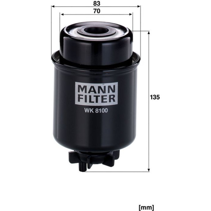 MANN-FILTER Kraftstofffilter LKW WK 8100 MANN-FILTER Kraftstofffilter LKW WK 8100