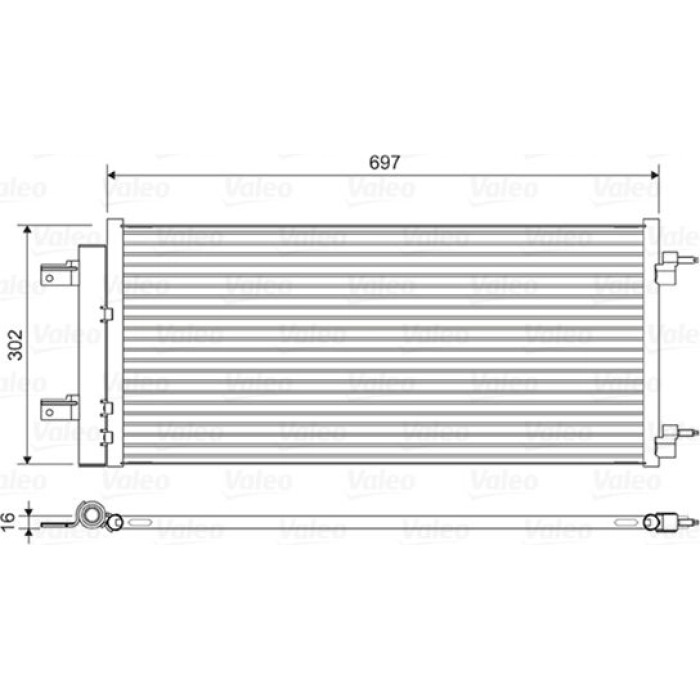 Valeo Klimakondensator 822626 Valeo Klimakondensator 822626