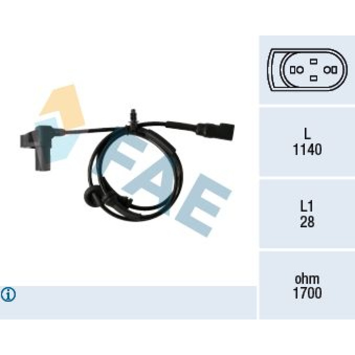 FAE Sensor, Raddrehzahl 78345 FAE Sensor, Raddrehzahl 78345