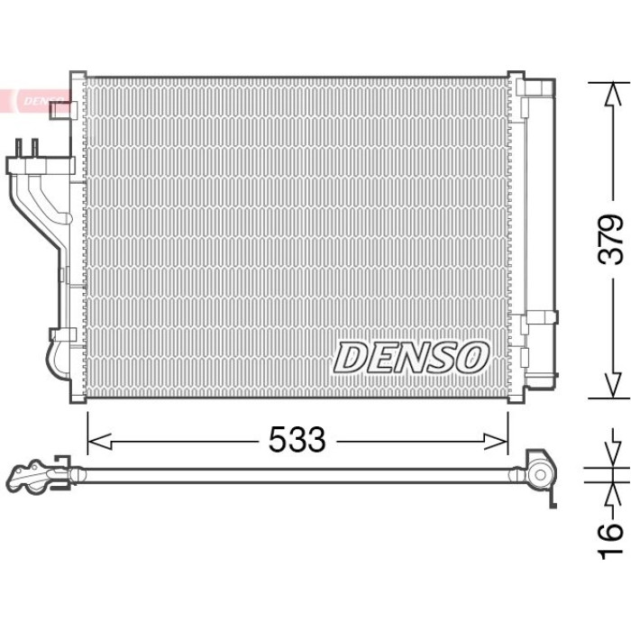 Denso Klimakondensator DCN41004 Denso Klimakondensator DCN41004