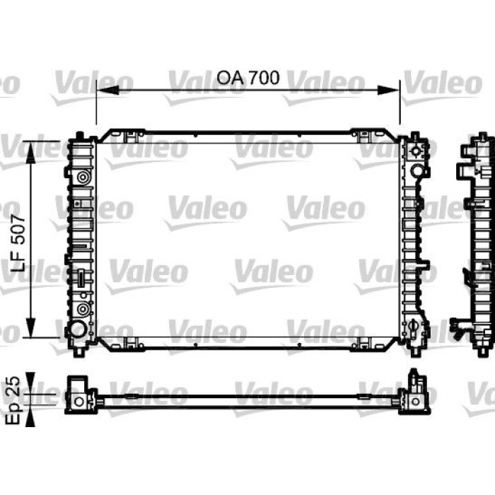 Valeo Motorkühler 734468 Valeo Motorkühler 734468
