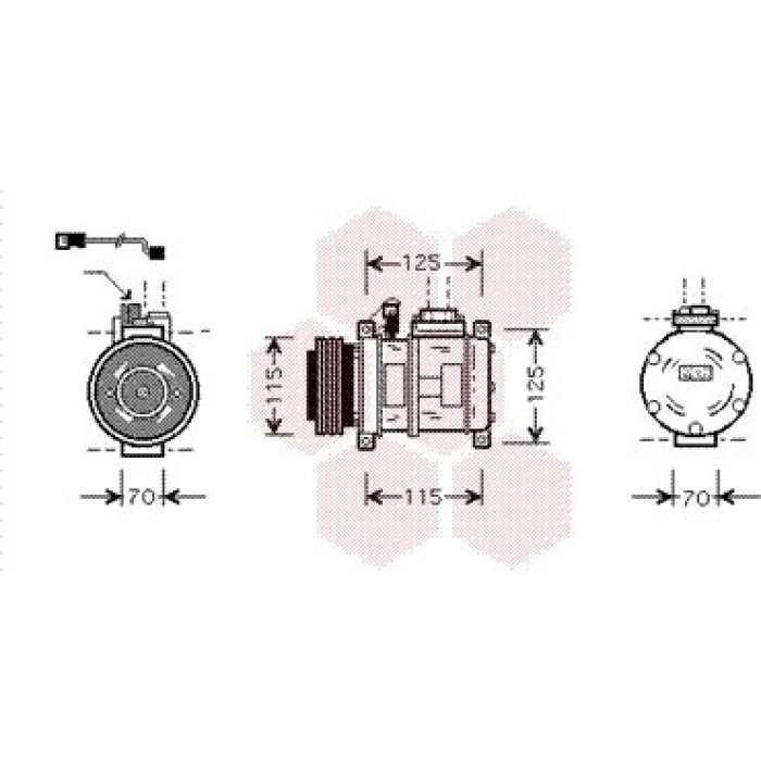 Van Wezel Klimakompressor 0600K066