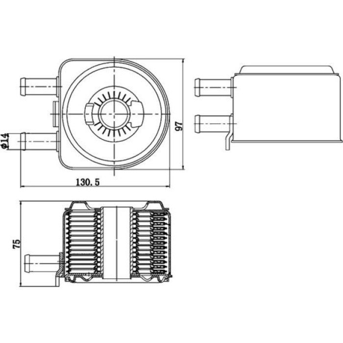 MAHLE Ölkühler, Motoröl CLC 176 000S MAHLE Ölkühler, Motoröl CLC 176 000S