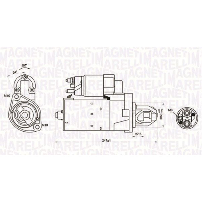 Magneti Marelli Anlasser 063721249010 Magneti Marelli Anlasser 063721249010