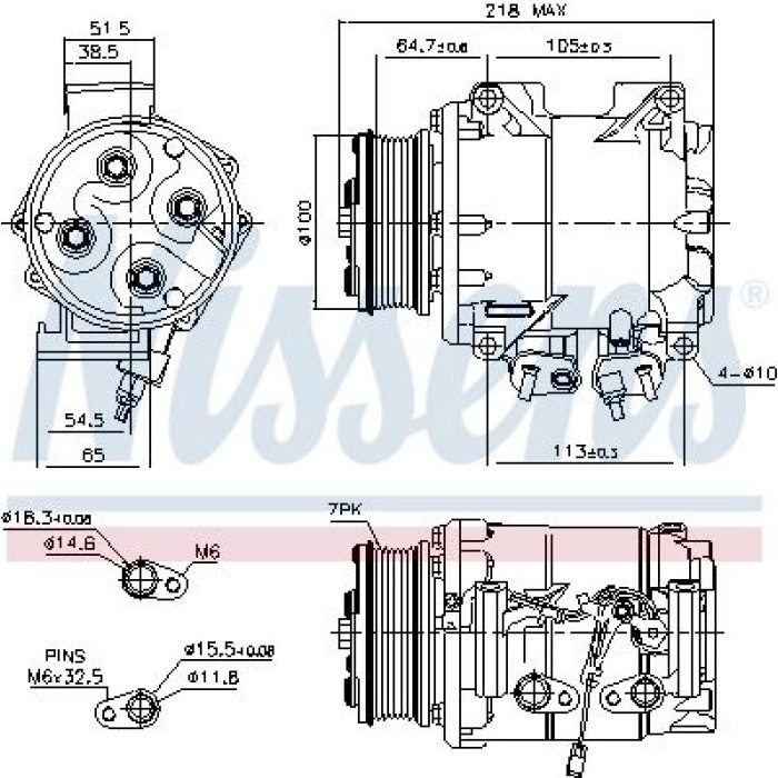 Nissens Klimakompressor PKW 89242 Nissens Klimakompressor PKW 89242