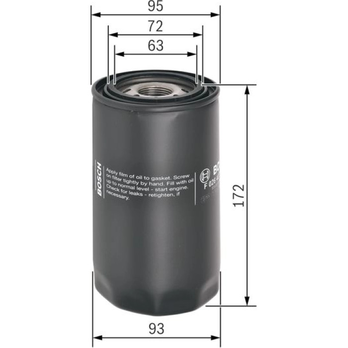 Bosch Ölfilter F 026 407 101 Bosch Ölfilter F 026 407 101