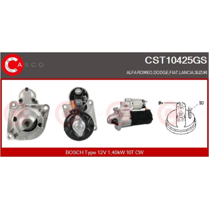 CASCO Anlasser CST10425GS CASCO Anlasser CST10425GS