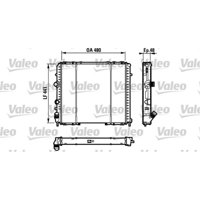 Valeo Motorkühler 732072 Valeo Motorkühler 732072