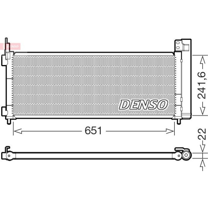Denso Klimakondensator DCN50123 Denso Klimakondensator DCN50123