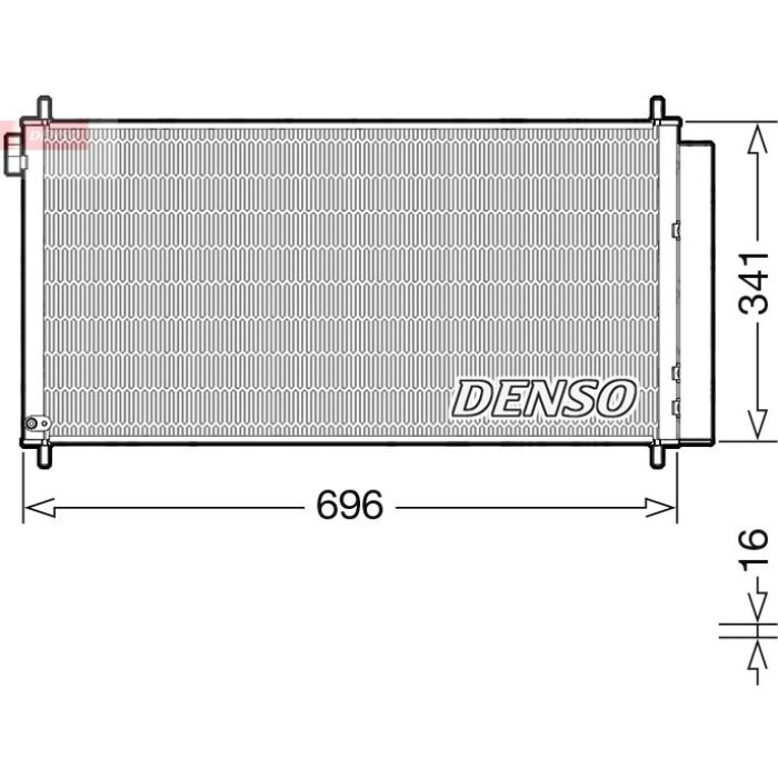 Denso Klimakondensator DCN50121 Denso Klimakondensator DCN50121