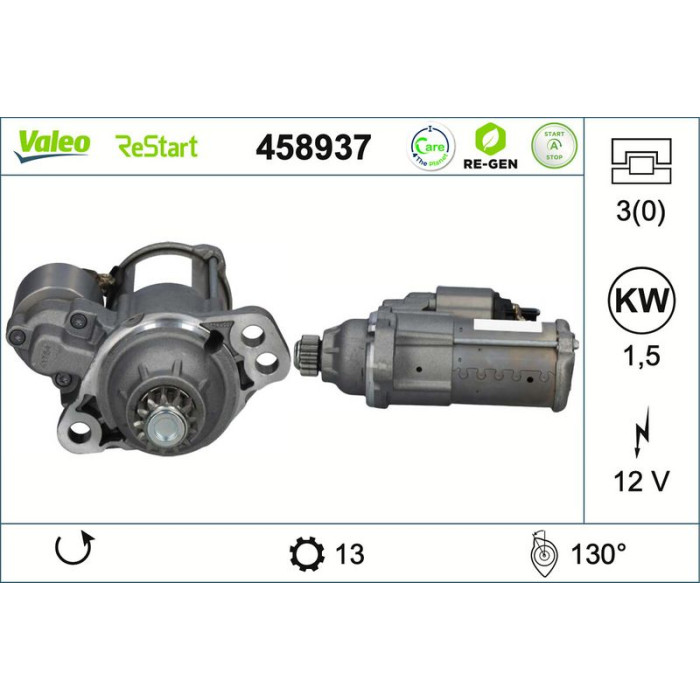 Valeo Anlasser 458937 Valeo Anlasser 458937