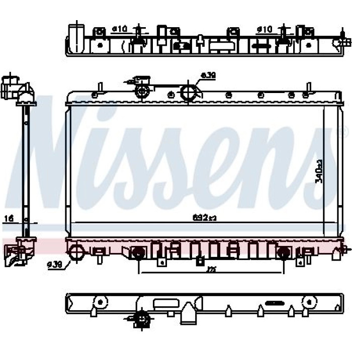 Nissens Wasserkühler PKW 67711 Nissens Wasserkühler PKW 67711