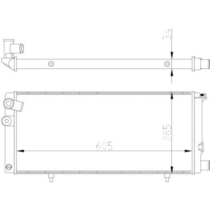 NRF Kühler 54628A NRF Kühler 54628A