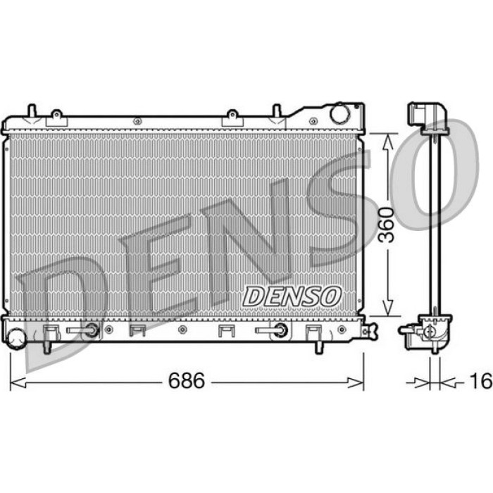 DRM36001 Denso Motorkühler DRM36001 DRM36001 Denso Motorkühler DRM36001