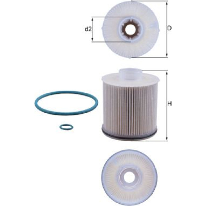 MAHLE Kraftstofffilter KX 486D MAHLE Kraftstofffilter KX 486D