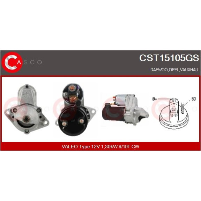 CASCO Anlasser CST15105GS