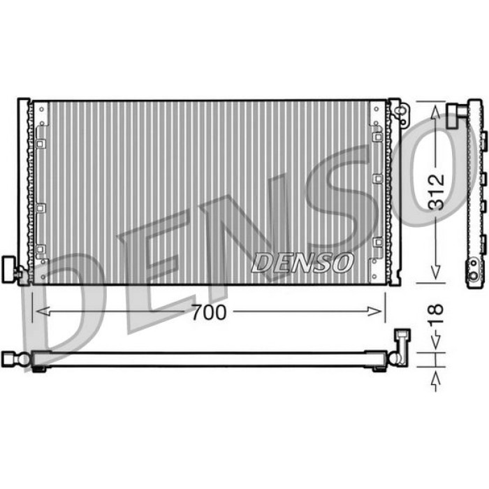 Denso Klimakondensator DCN12001 Denso Klimakondensator DCN12001