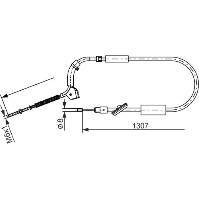 Bosch Handbremsseil 1987477223