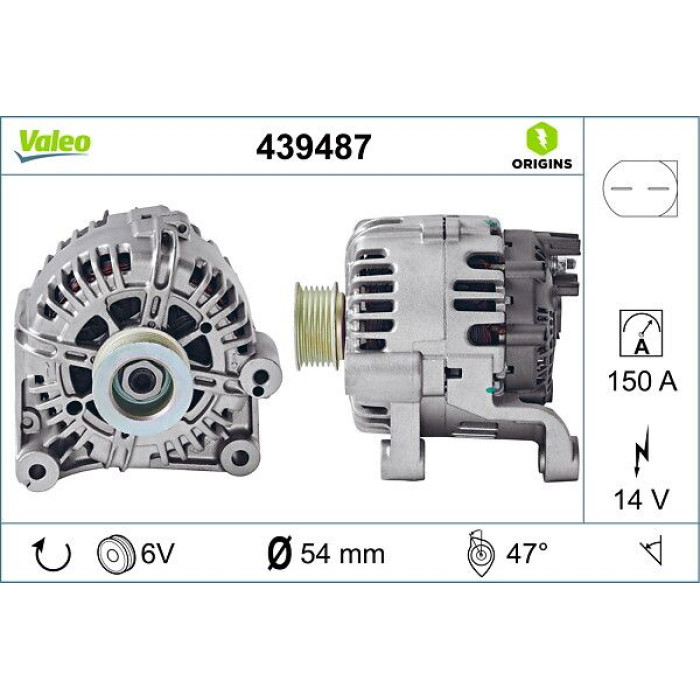 Valeo Lichtmaschine 439487 Valeo Lichtmaschine 439487