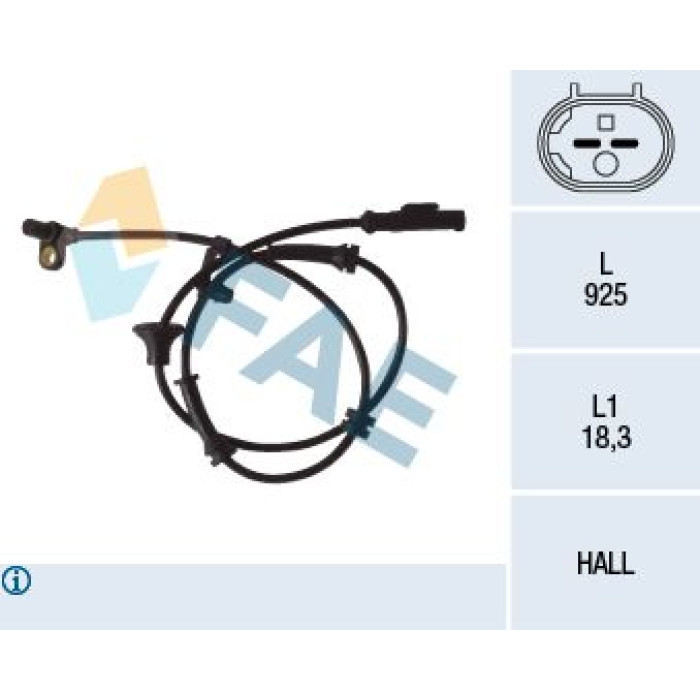 FAE Sensor, Raddrehzahl 78081 FAE Sensor, Raddrehzahl 78081