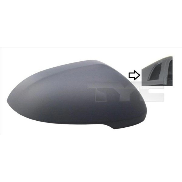 TYC Spiegelkappe links grundiert, mit Totwinkelanzeige 337-0278-2 OE Nummer 3G0857537CGRU - l TYC Spiegelkappe links grundiert, mit Totwinkelanzeige 337-0278-2 OE Nummer 3G0857537CGRU - l