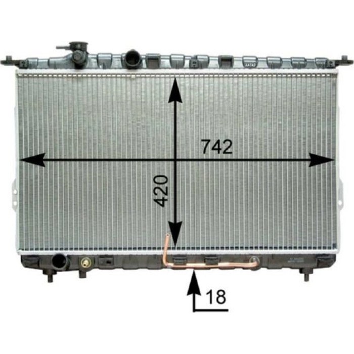 MAHLE Kühler, Motorkühlung CR 1291 000P MAHLE Kühler, Motorkühlung CR 1291 000P