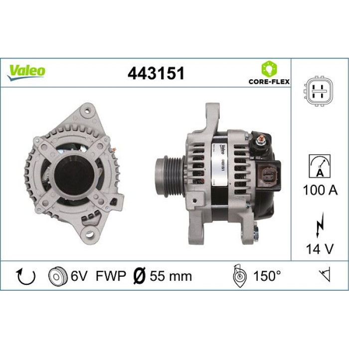 Valeo Lichtmaschine 443151 Valeo Lichtmaschine 443151