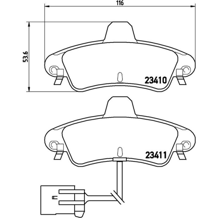 BREMBO Bremsklötze HA P 24 038 BREMBO Bremsklötze HA P 24 038