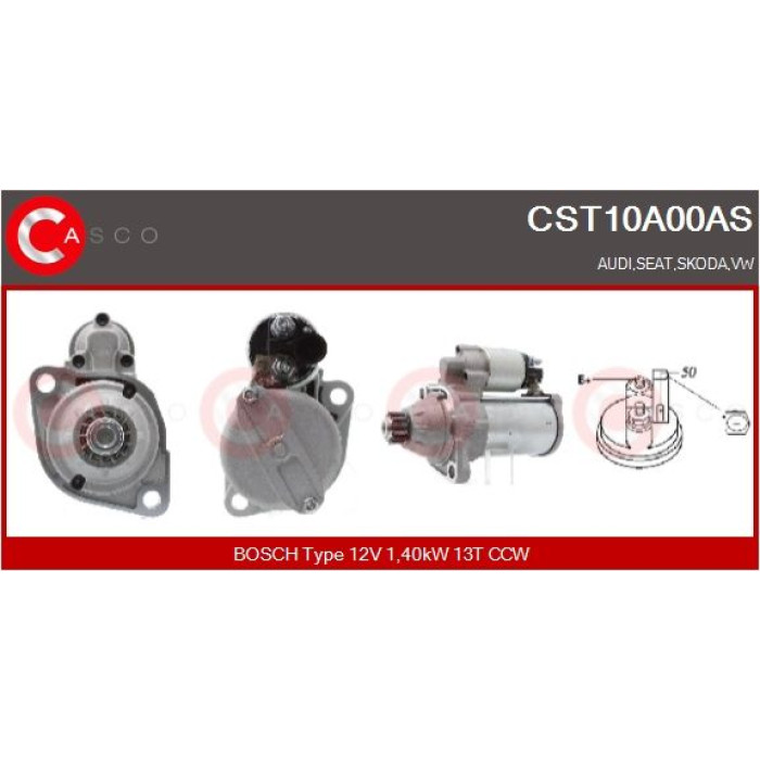 CASCO Anlasser CST10A00AS CASCO Anlasser CST10A00AS
