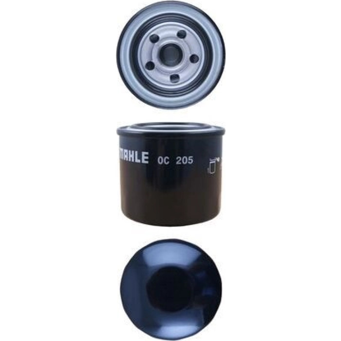 OC 205 MAHLE Ölfilter OC 205, Anschraubfilter, Höhe 76,1 mm – u. a. für Opel Campo (TF0, TF1), Frontera B (U99), Monterey A (M92) – OE Nummer 0650306 - l OC 205 MAHLE Ölfilter OC 205, Anschraubfilter, Höhe 76,1 mm – u. a. für Opel Campo (TF0, TF1), Frontera B (U99), Monterey A (M92) – OE Nummer 0650306 - l