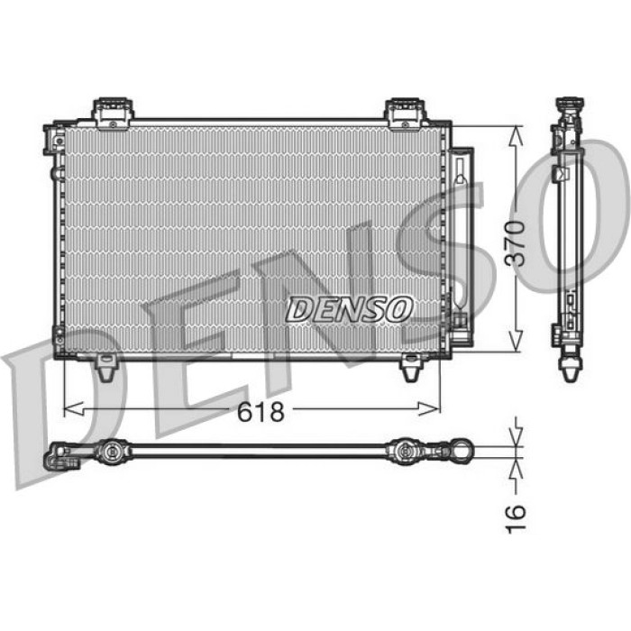 Denso Klimakondensator DCN50009 Denso Klimakondensator DCN50009