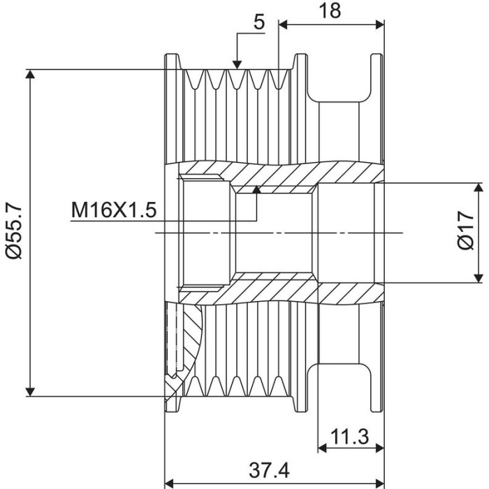 588034 Valeo Lichtmaschinenfreilauf 588034 588034 Valeo Lichtmaschinenfreilauf 588034