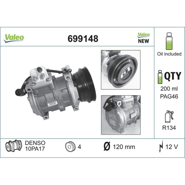 Valeo Kompressor 699148 Valeo Kompressor 699148