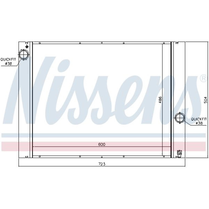 Nissens Wasserkühler PKW 60848