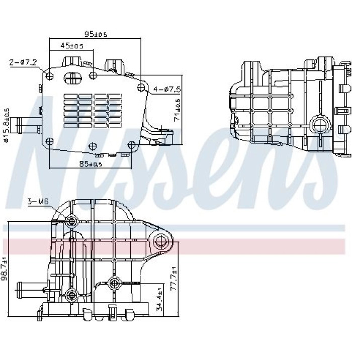 Nissens AGR-Kühler 989481 Nissens AGR-Kühler 989481
