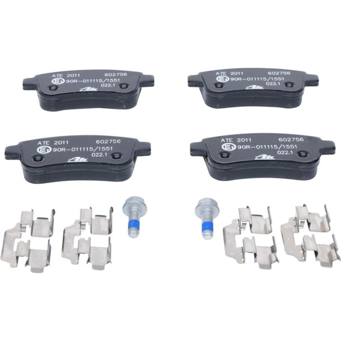 ATE Bremsbelagsatz Renault Hinterachse Fluence/Megane/Scenic 1.2-2.0 08 13.0460-2756.2 ATE Bremsbelagsatz Renault Hinterachse Fluence/Megane/Scenic 1.2-2.0 08 13.0460-2756.2