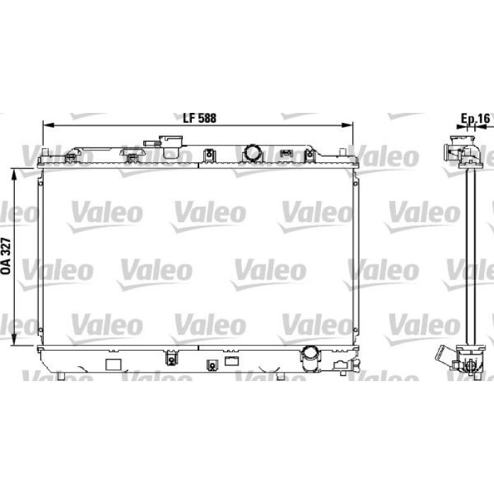 Valeo Motorkühler 731634 Valeo Motorkühler 731634