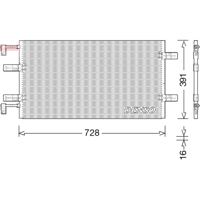 Denso Klimakondensator DCN23036 Denso Klimakondensator DCN23036