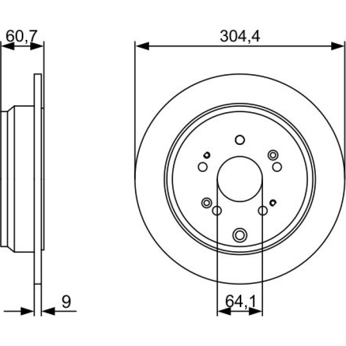 Bosch Bremsscheibe 0 986 479 V84 Bosch Bremsscheibe 0 986 479 V84