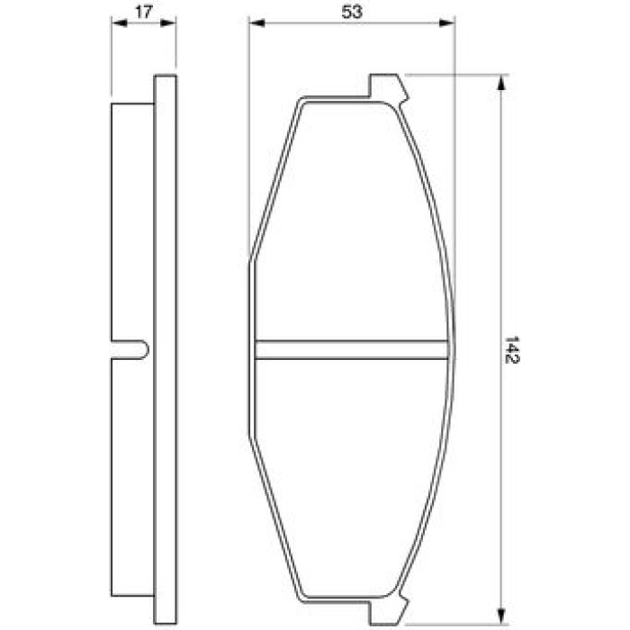 Bosch Bremsbelagsatz 0 986 468 630 Bosch Bremsbelagsatz 0 986 468 630