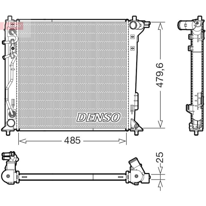 Denso Motorkühler DRM41030 Denso Motorkühler DRM41030